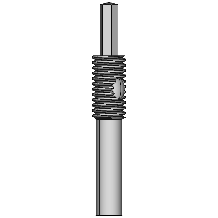 Extra-Long Hex-Nose Spring Plungers